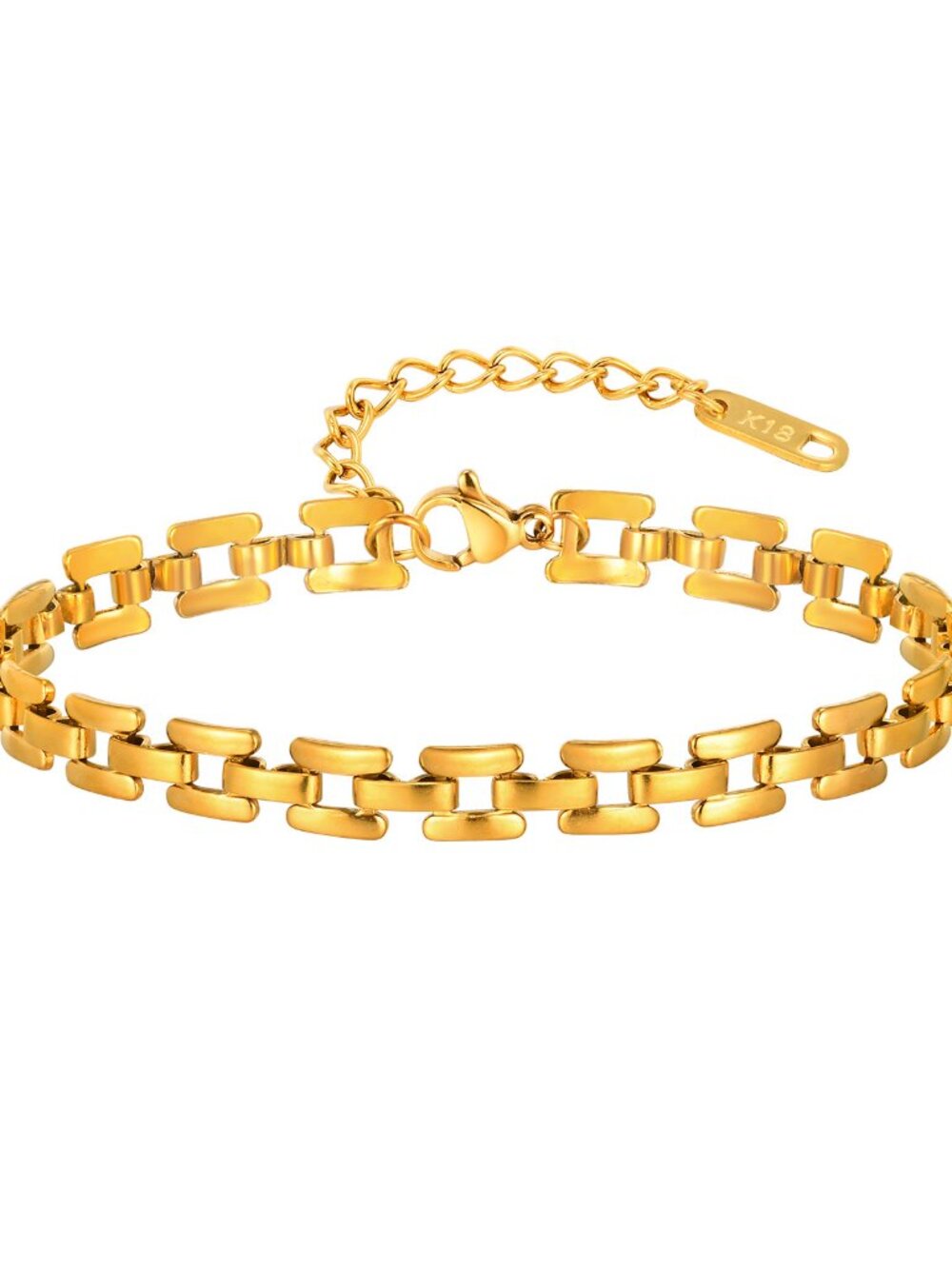 Classic Link Gold Plated Bracelet - Picture 4 of 10